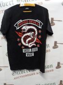 Diesel Indigo Devils Black T-Shirt Size: XL