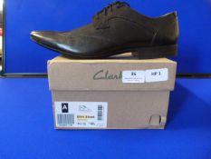 Clarke's Glint Street Black Leather Shoes Size: 8.
