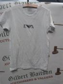 Emporio Armani White T-Shirt Size: S