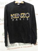 Kenzo Paris Black Sweatshirt Size: M