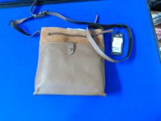 Next Brown Leather Satchel Bag