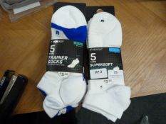 2pks of 5 Pairs of Workout Socks