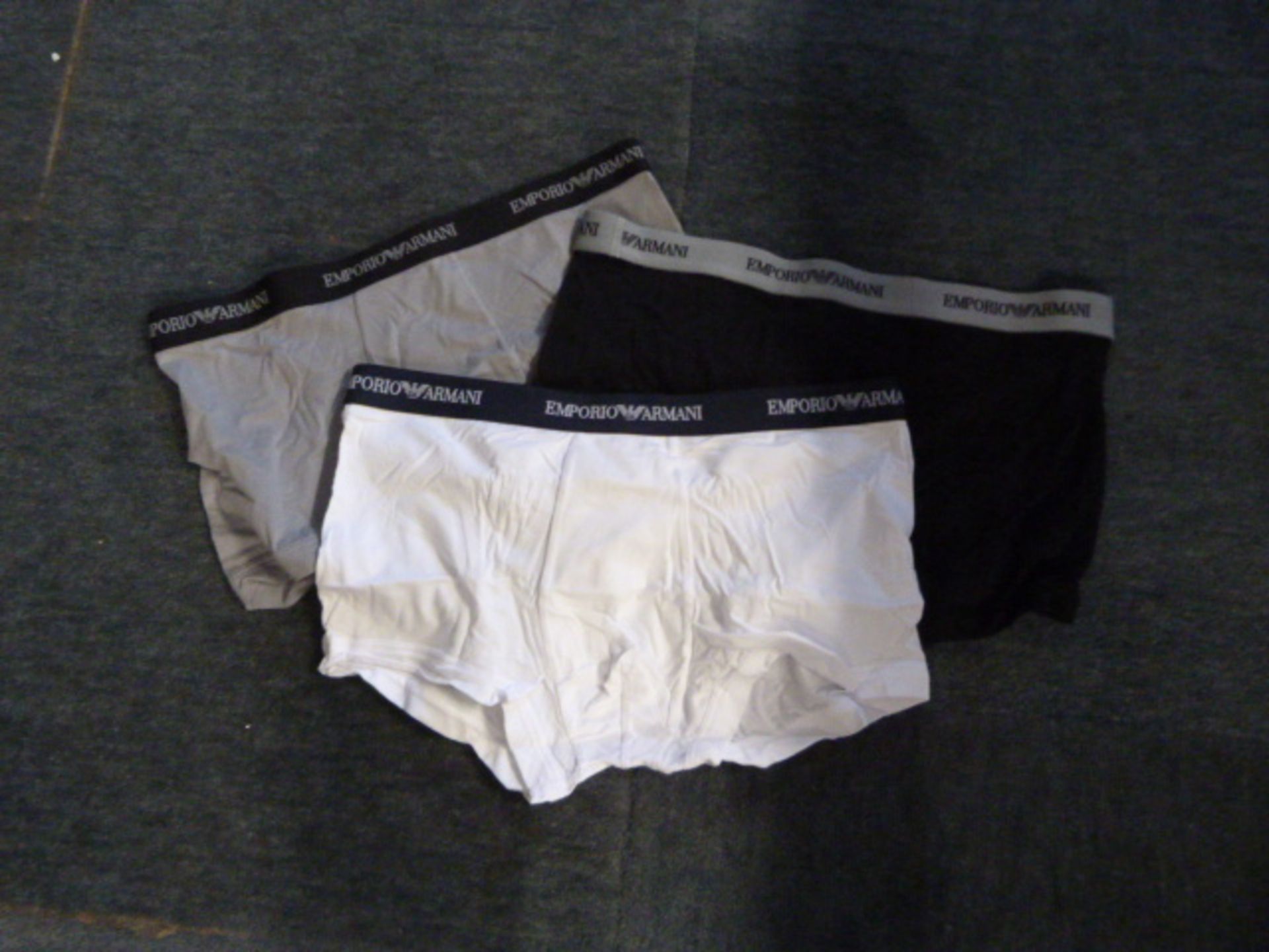 3 Pairs of Emporio Armani Men's Stretch Cotton Boxer Sorts Size: L (new)