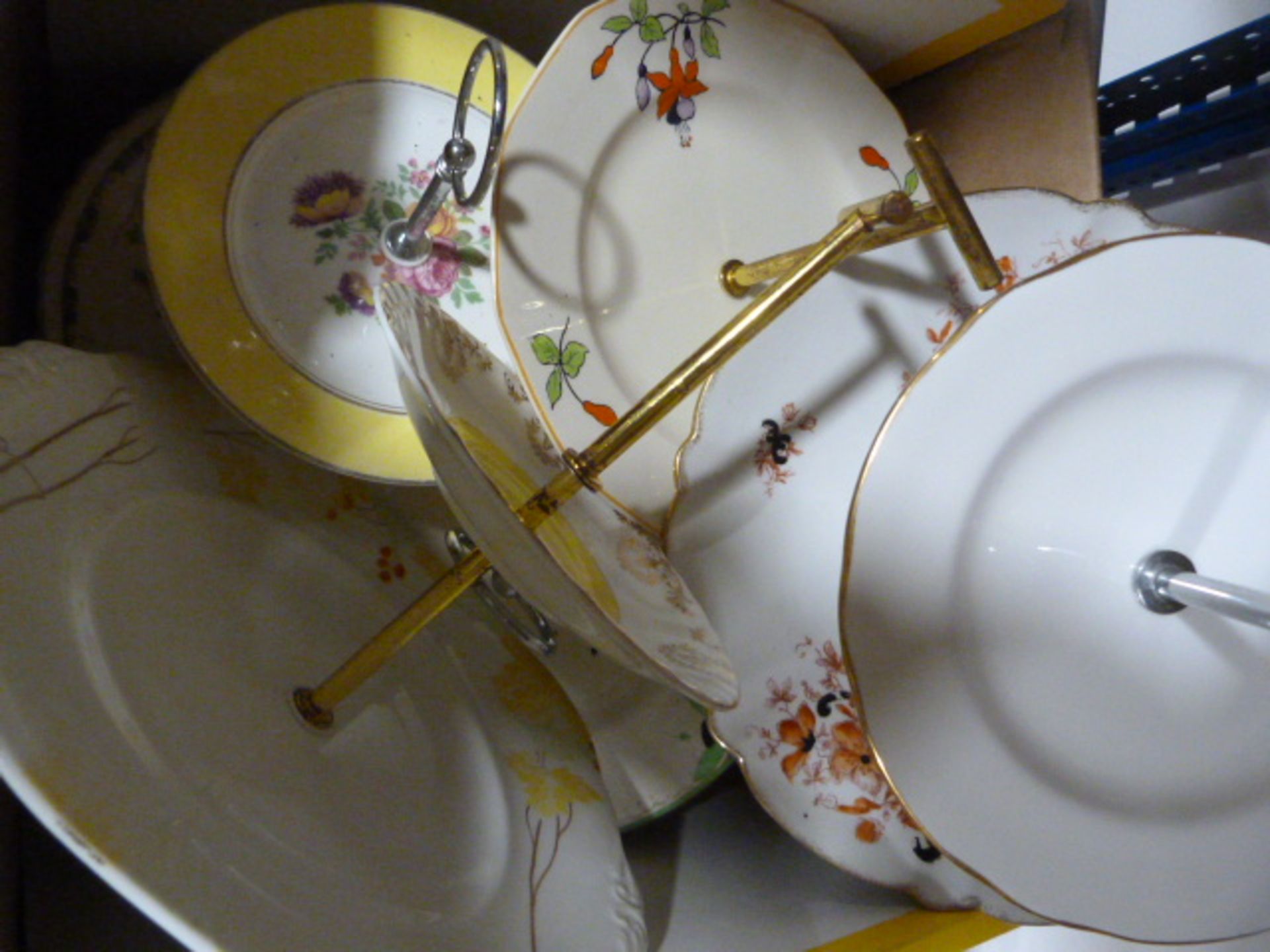 Assorted China Including Cake Stands, Teapots, Pla - Image 2 of 4