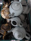 Quantity of Pottery Teapots