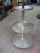 *Three Tier Metal Cake Stand 84cm high