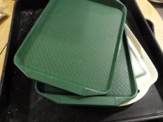 Nine Plastic Trays