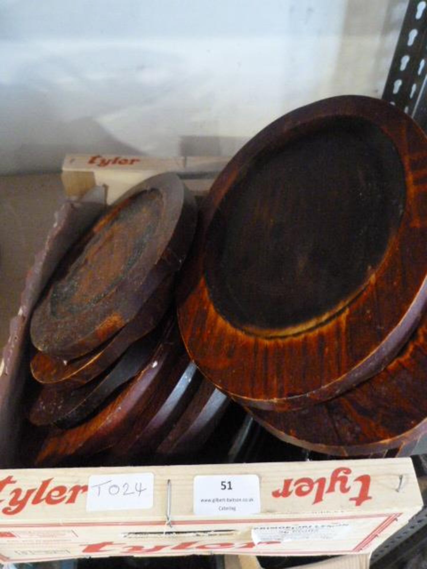 *Box of Wooden Serving Platters