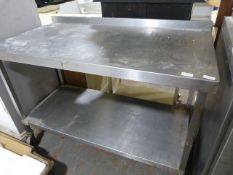 Preparation Table with Shelf and Wheels ~120x65x86