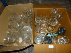 *Two Boxes of Assorted Glasses