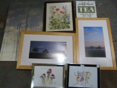 Assorted Pictures and Wall Art Including Signed Ph