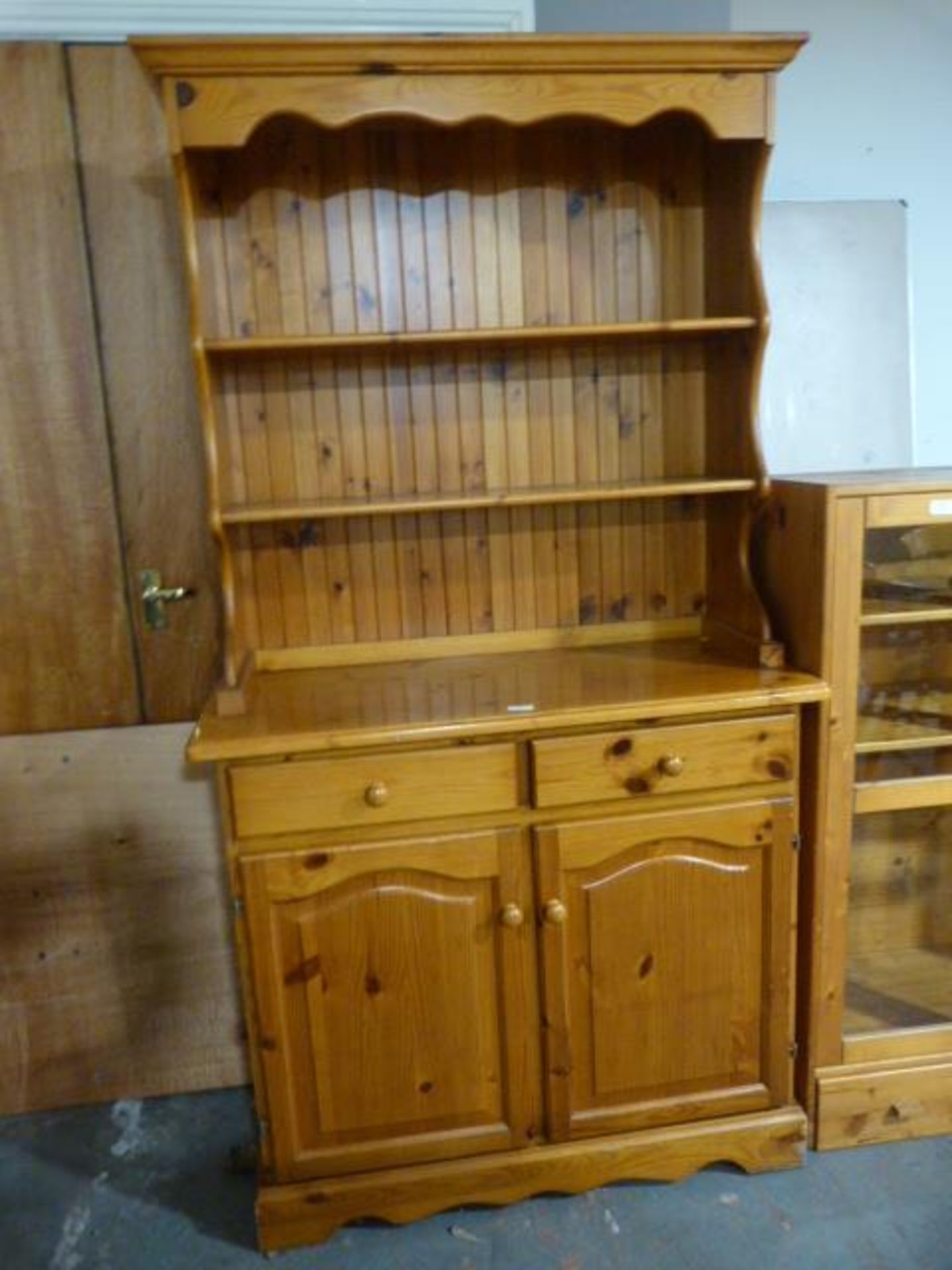 Small Vintage Style Pine Welsh Dresser
