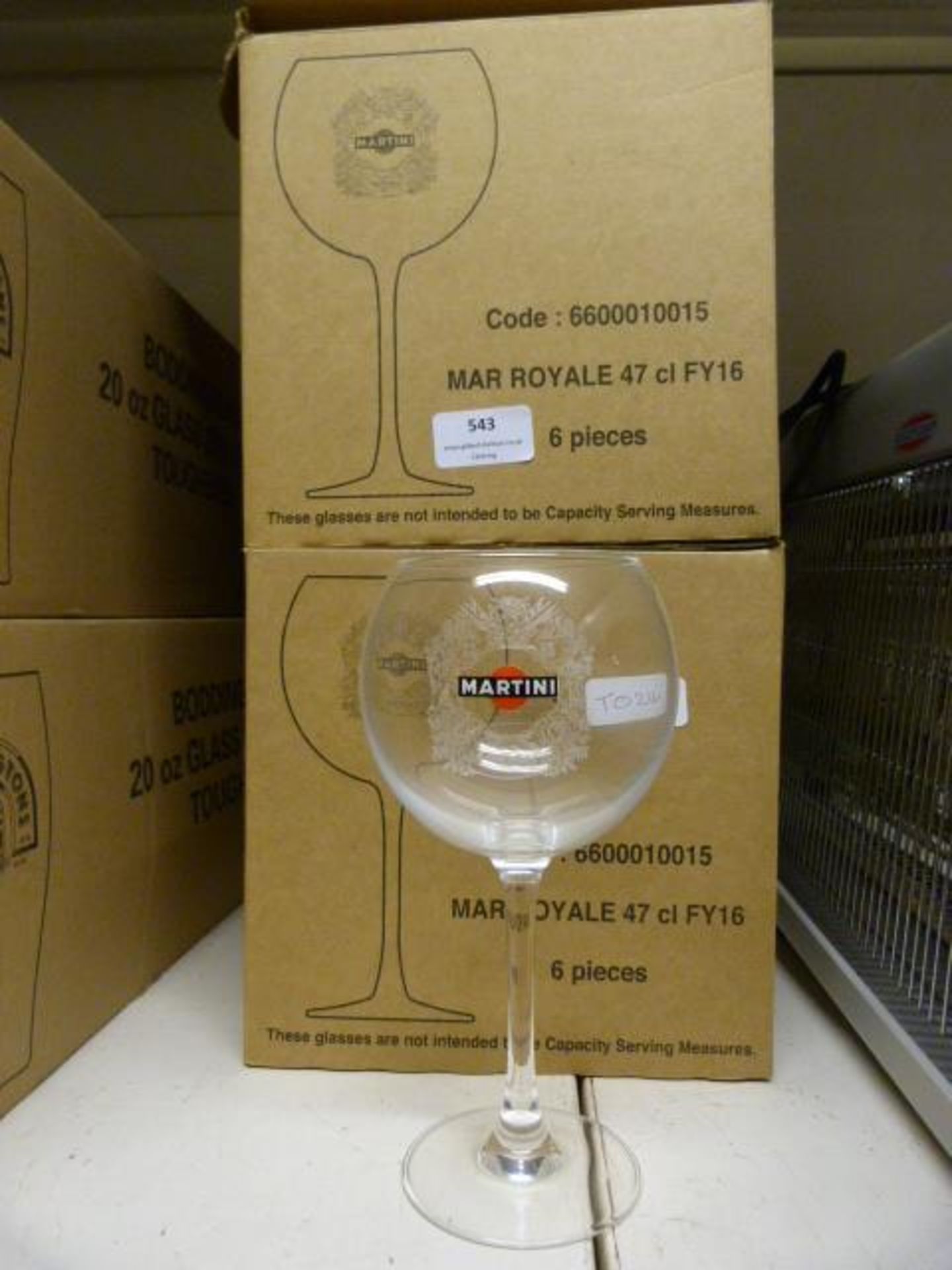 *Two Boxes of 6 Martini Glasses