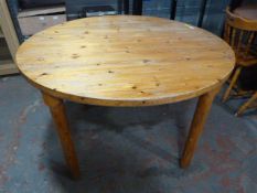 Round Pine Table ~118cm diameter