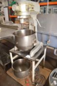 Hobart Commercial Mixer on Stand with Bowl and Attachments