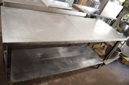 Preparation Table with Shelf 184x70x90cm