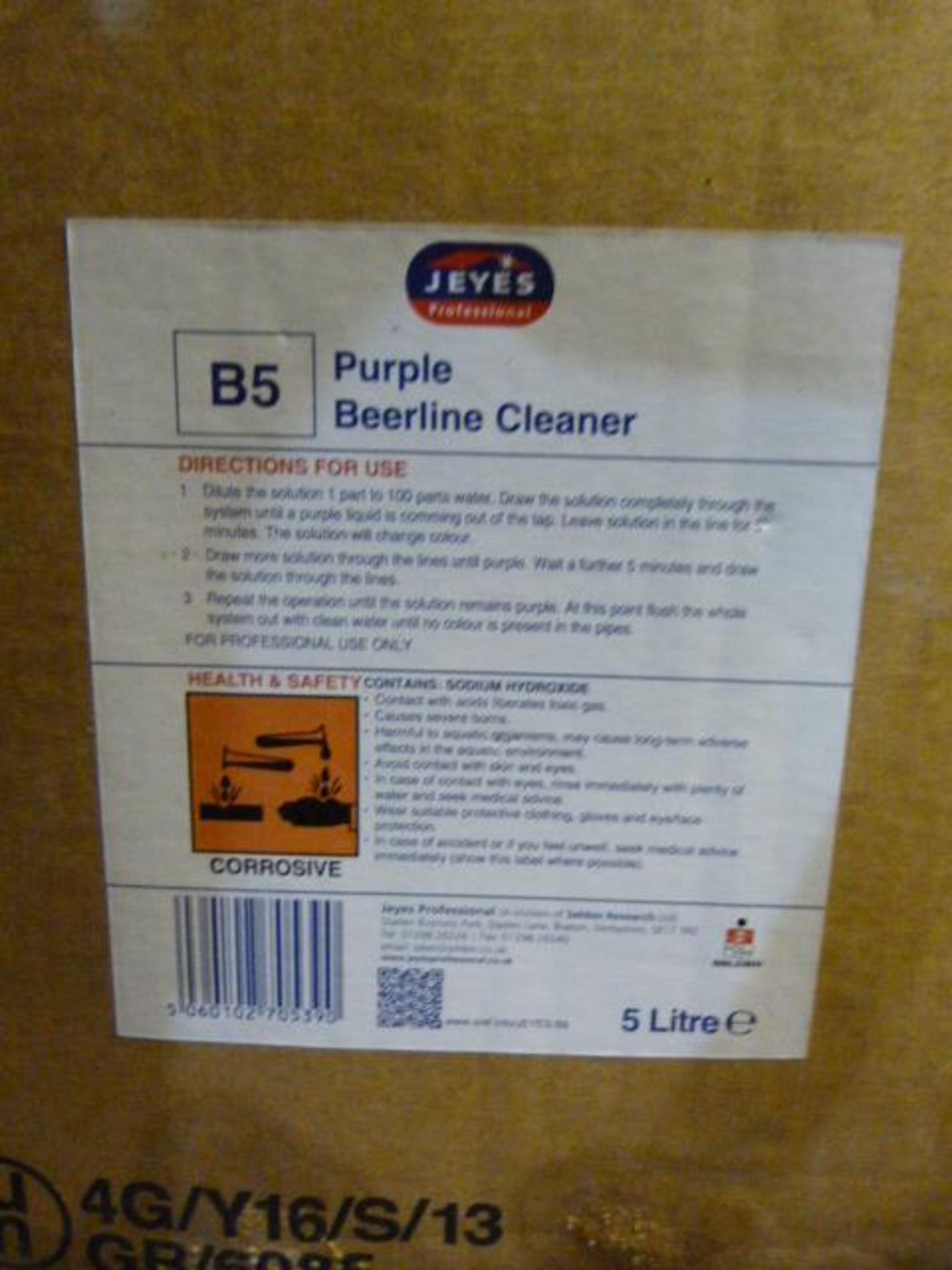 Four Boxes of 2x 5L Purple Beoline Cleaner - Image 2 of 2