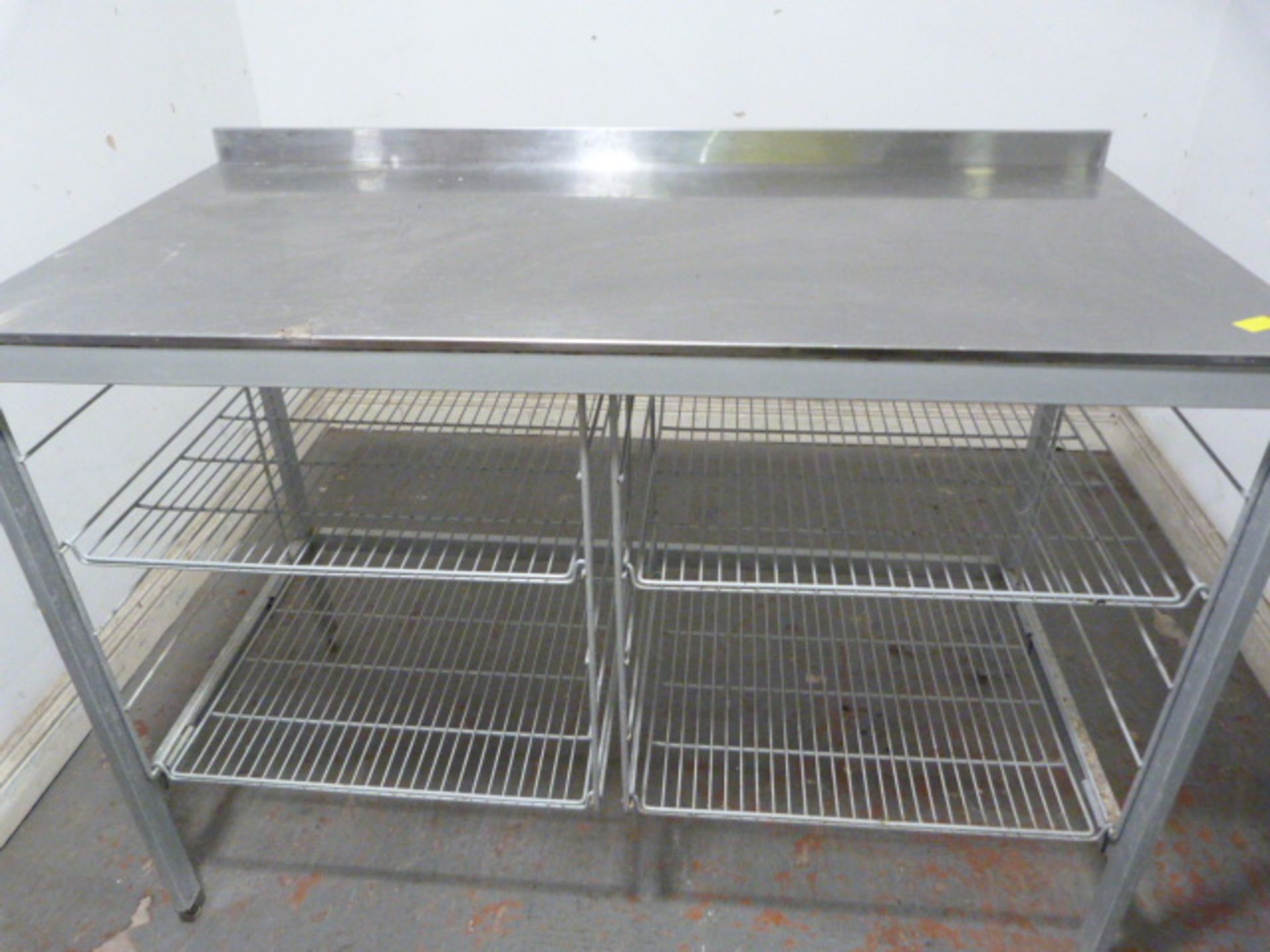 Preparation Table with Wire Shelving ~127x65x90cm