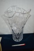 Large Glass Vase Signed Linda Barker Influence