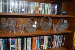 Lead Crystal Glass Baskets etc.