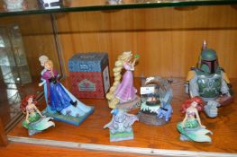 Disney Figures, Snow Globes, etc.