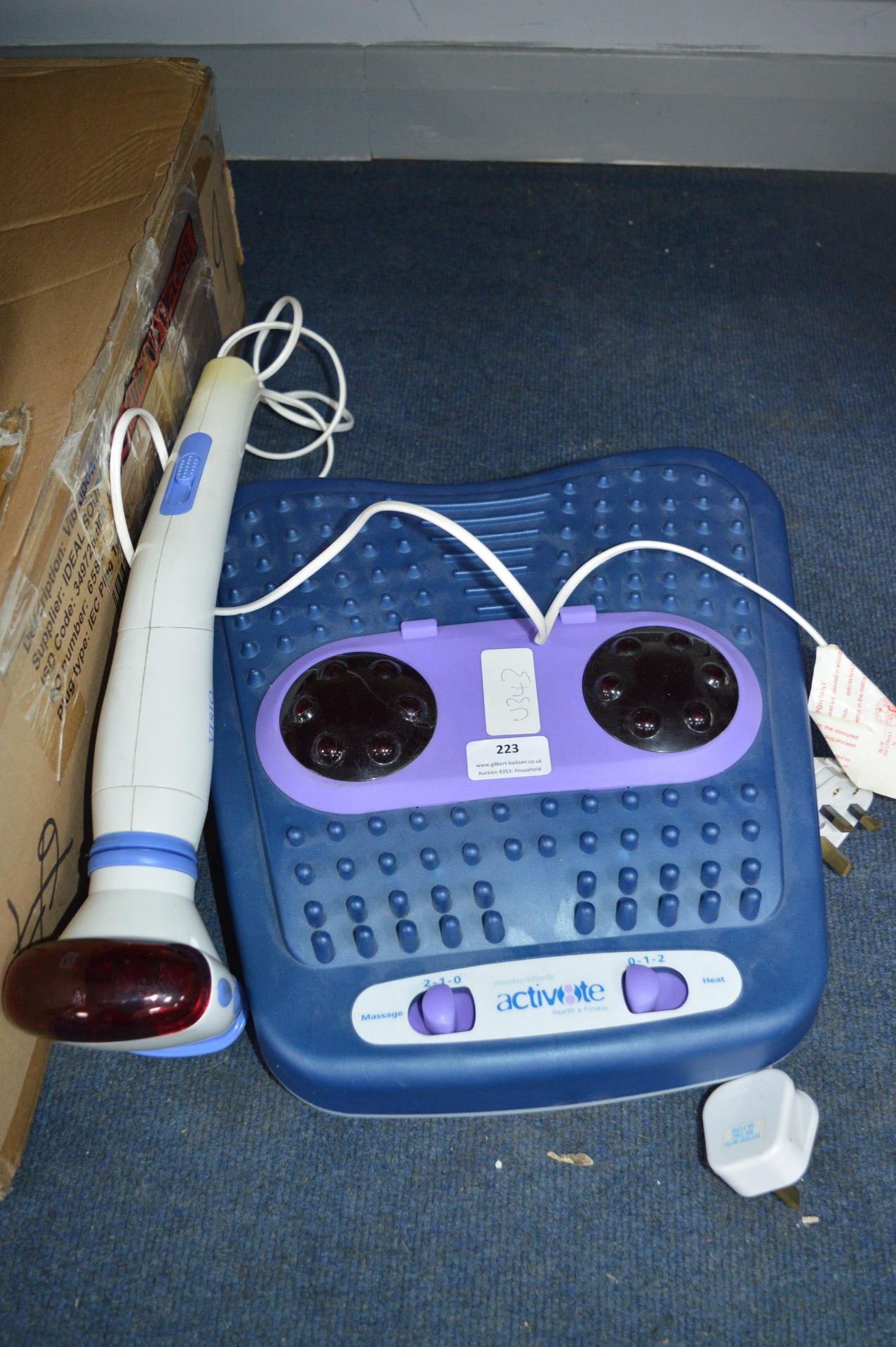 Activate Foot Massager, and a Visiq Massager