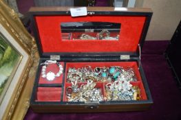 Jewellery Box and Vintage Costume Jewellery