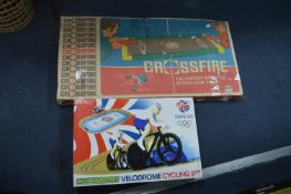 Scalextrics Velodrome Cycling Set and Vintage Cros