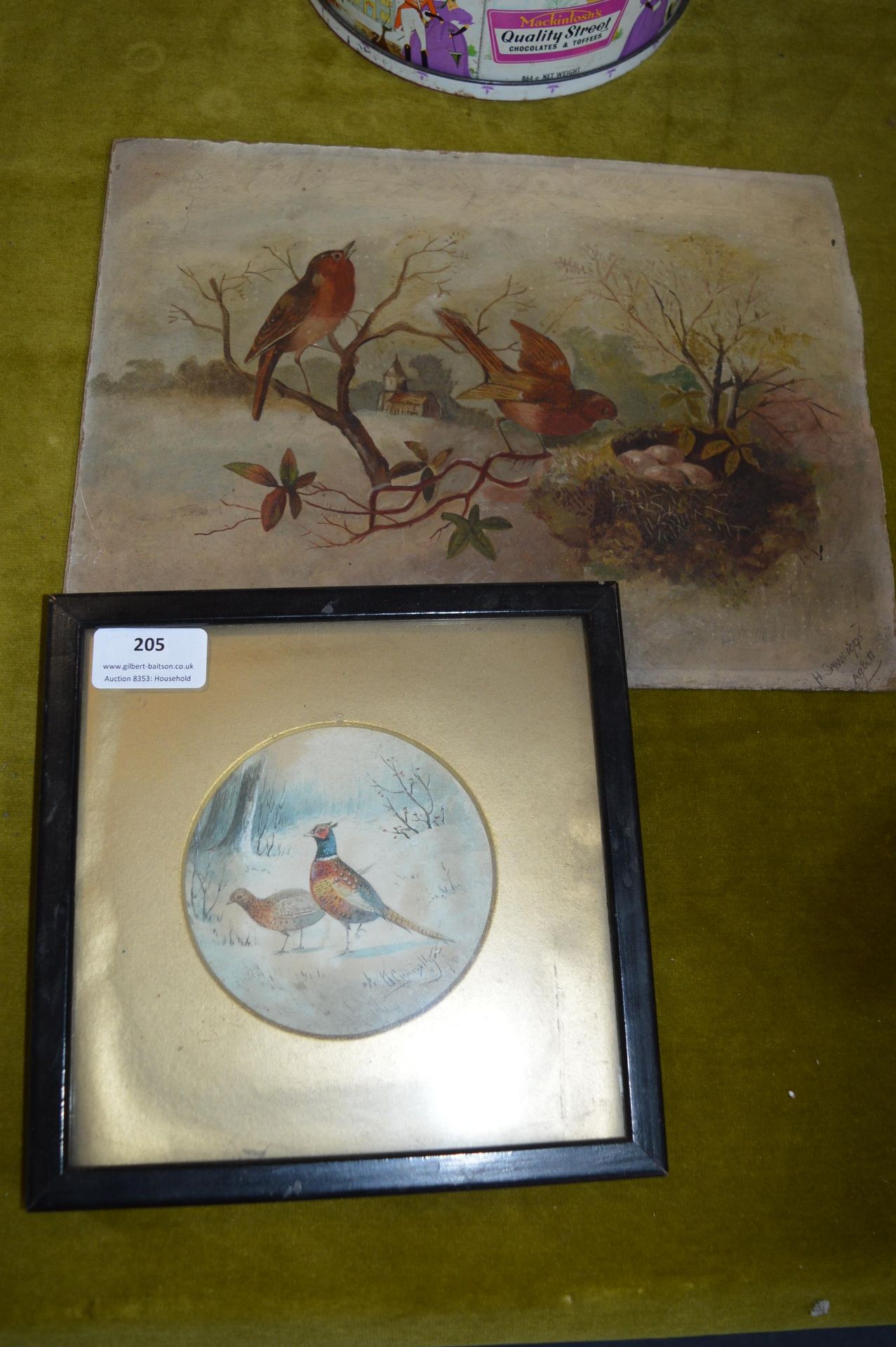 Two Original Bird Paintings