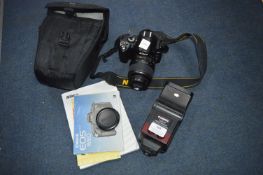 Nikon D40 Digital Camera plus Bag, Flash, etc.