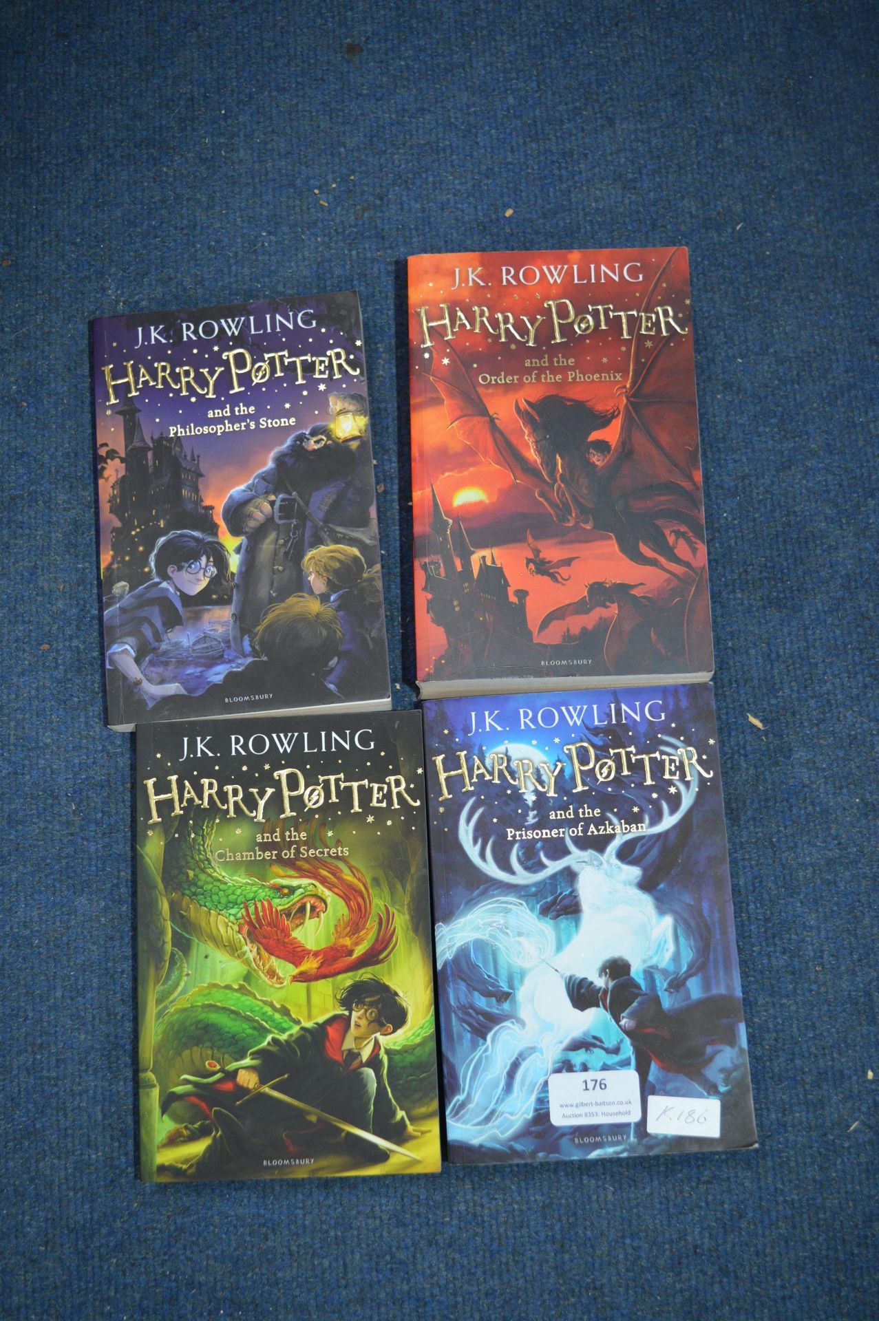 Four Harry Potter Paperback Books