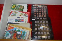 Stamp Collection plus First Day Covers Including Penny Reds, etc.