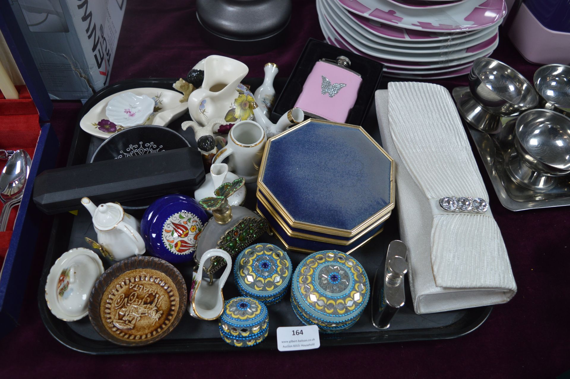 Decorative Items, Trinket Boxes, Clutch Bag, etc.