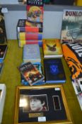 Harry Potter Books, Framed Film Cell, and PSP Game