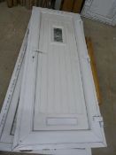*PVCU Door 205.5 x 84 x 7cm with Door Furniture & Keys