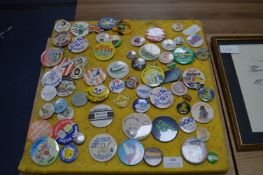 Collection of Vintage Badges Including British Rail, etc.