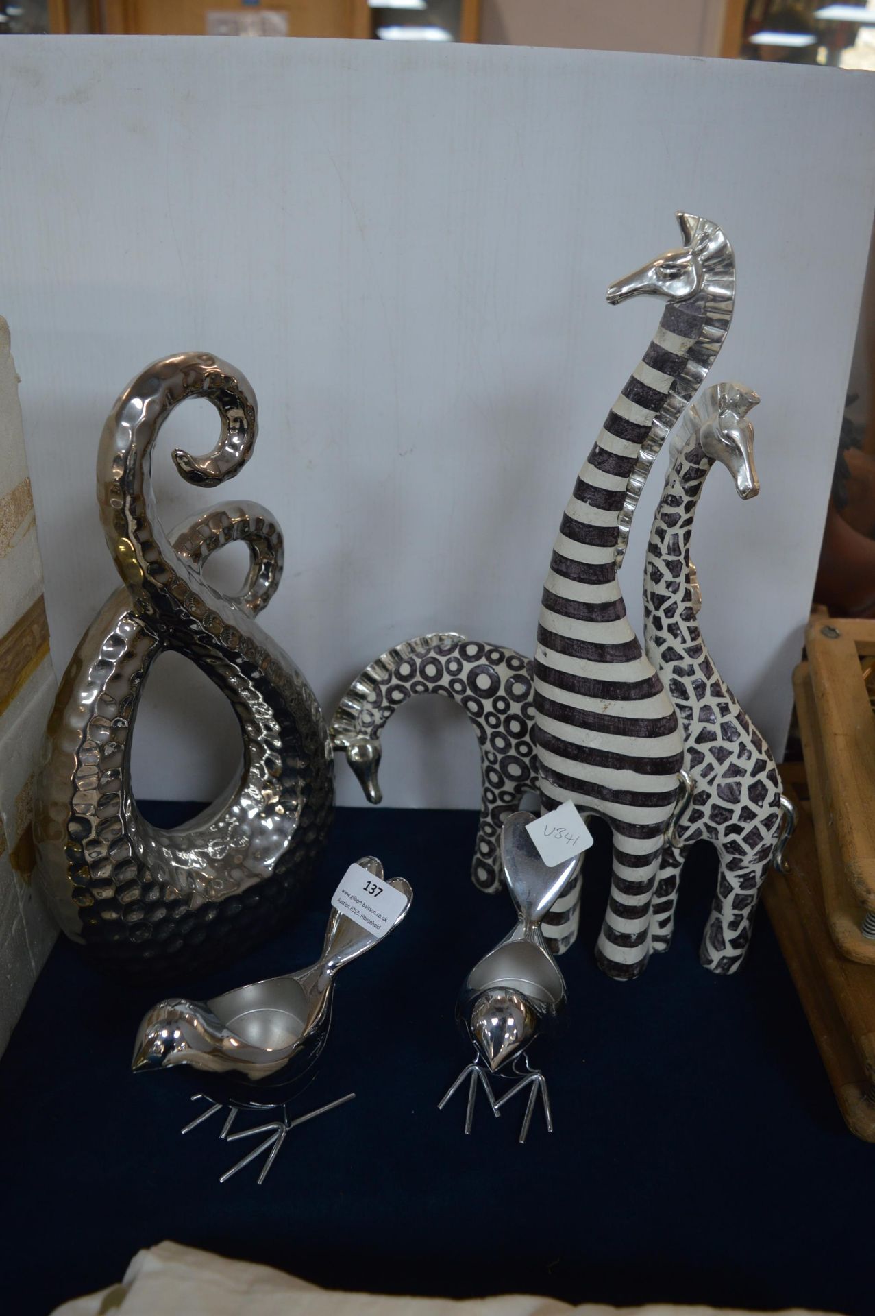 Decorative Ornament; Giraffes, Birds, etc.
