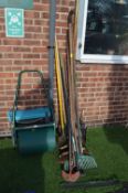 Garden Tools, Water Filled Lawn Roller, Vintage Lo