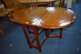 Drop Leaf Gate Leg Oval Dining Table