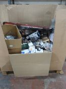 *Pallet of Assorted Electrical Items including Ceiling Lights, Fan Heaters, Thermostats & Other Ligh