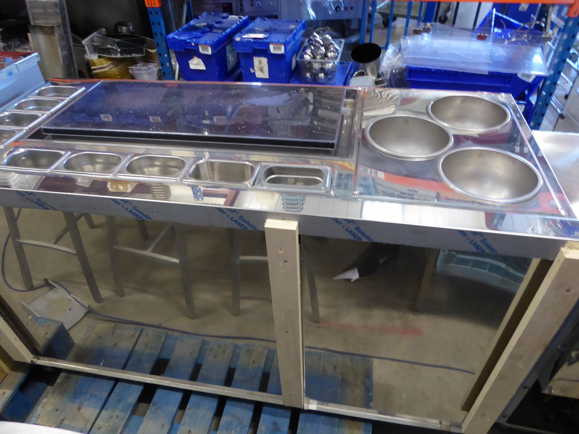 *B MIX refrigerated ice cream counter, with heated bowls and display for the production of personali - Image 11 of 13