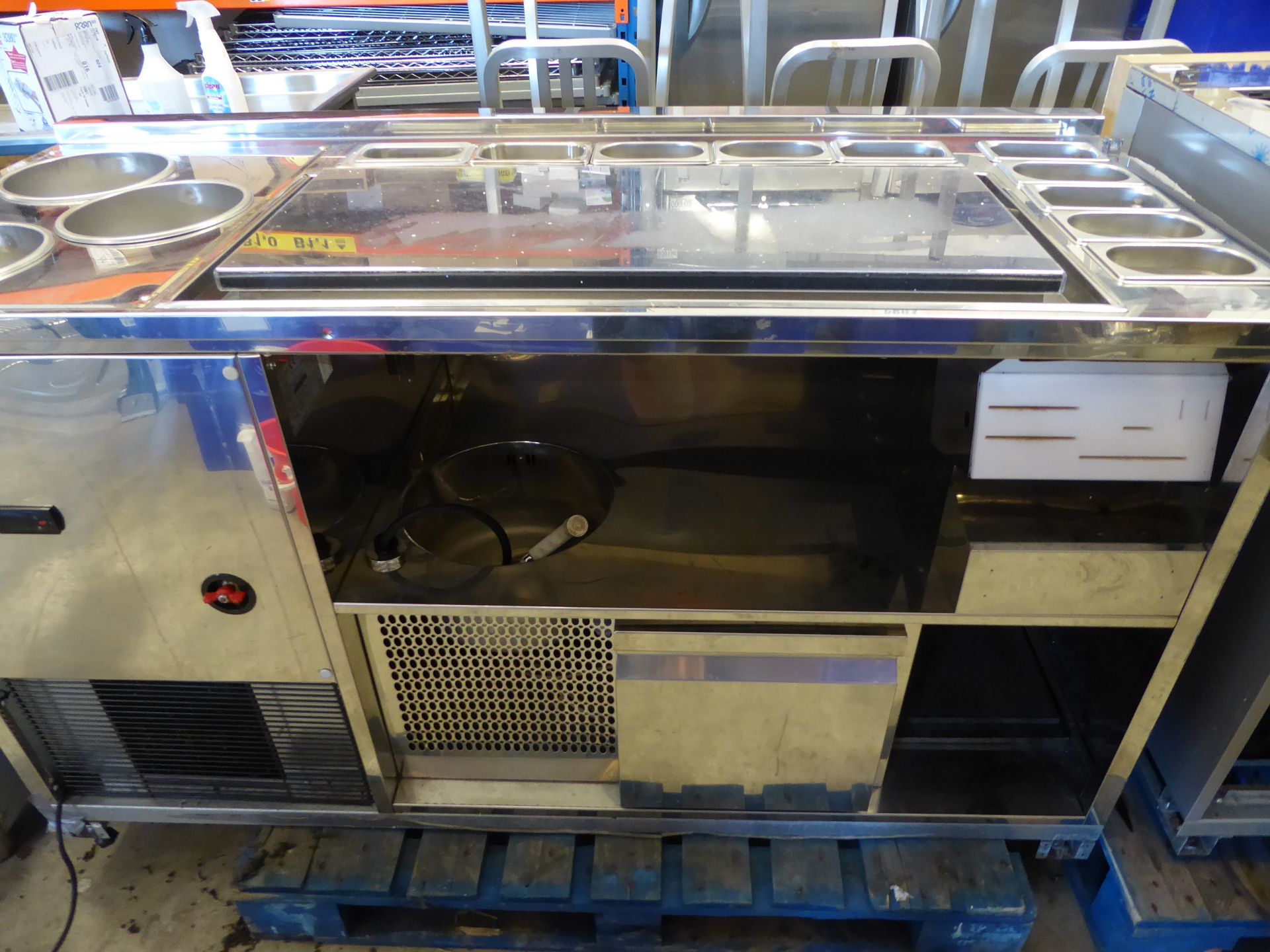 *B MIX refrigerated ice cream counter, with heated bowls and display for the production of personali - Image 9 of 13