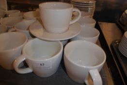 * 24 x coffee cups with saucers