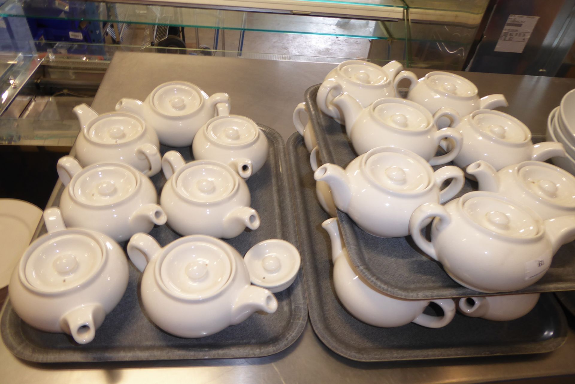 * 20 x white tea pots - Image 2 of 2