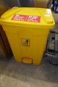 * yellow pedal bin