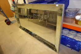 * large statement mirror with mirrored frame 2200w x 1100d