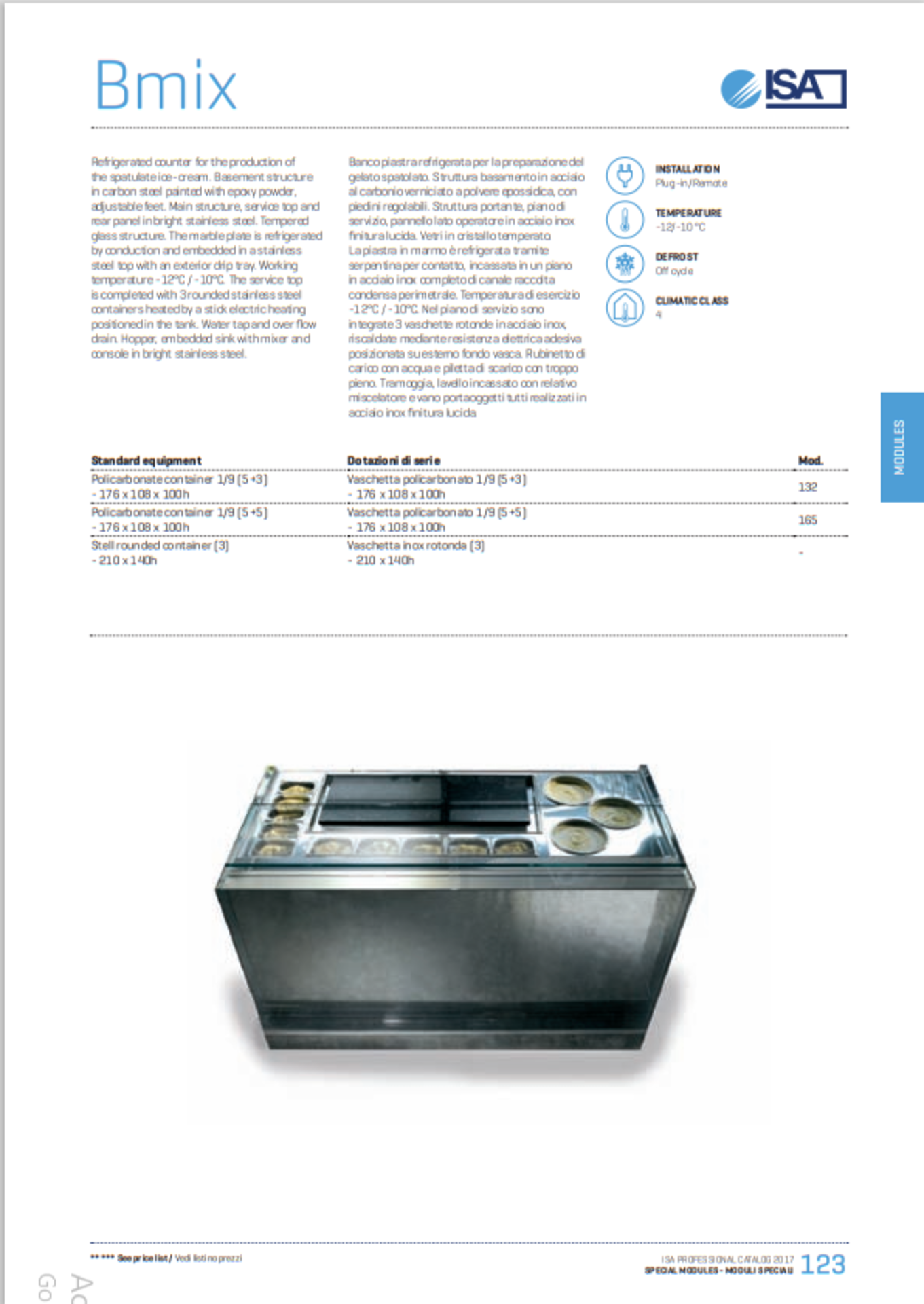 *B MIX refrigerated ice cream counter, with heated bowls and display for the production of personali - Image 2 of 13