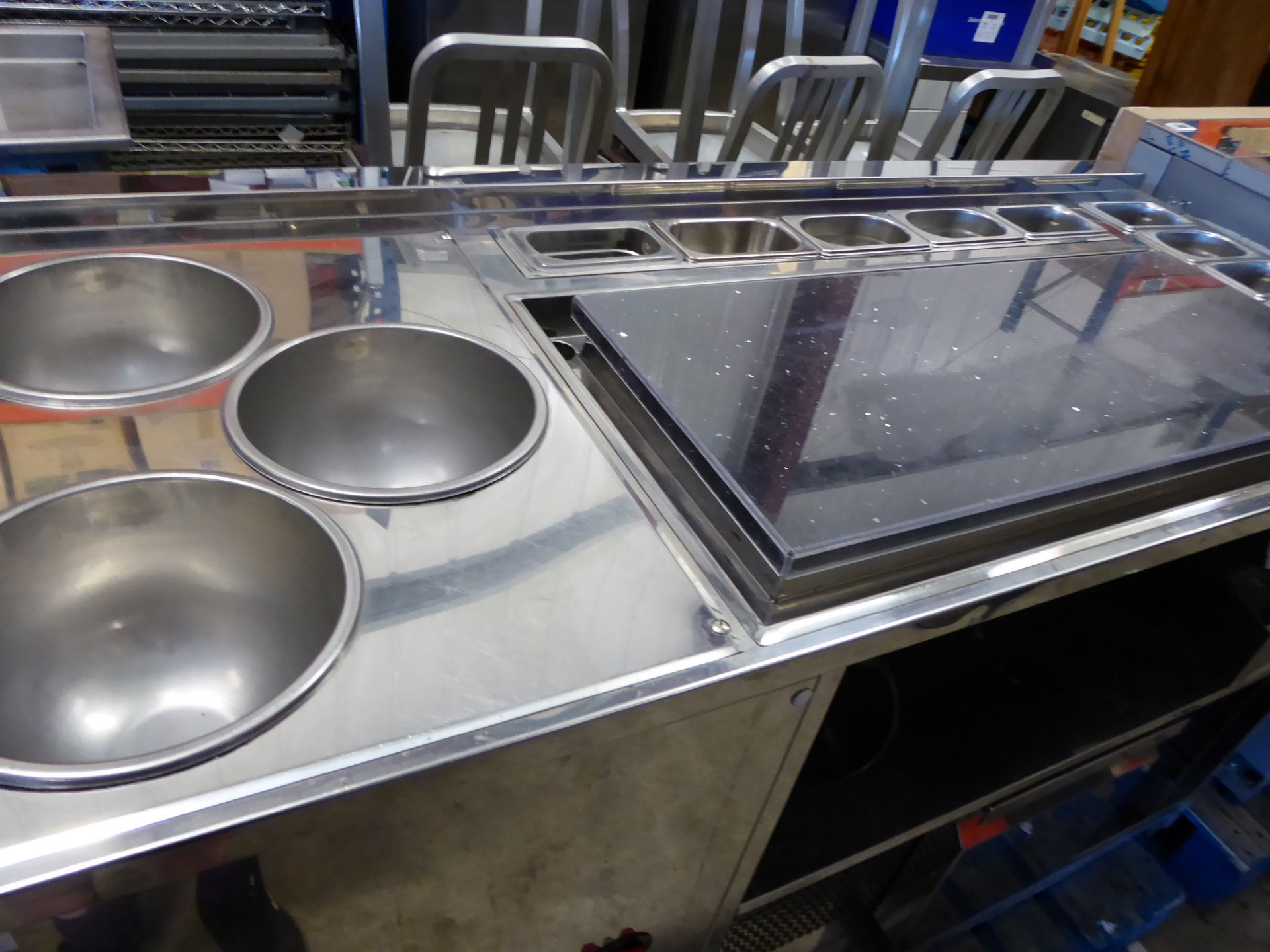 *B MIX refrigerated ice cream counter, with heated bowls and display for the production of personali - Image 7 of 13