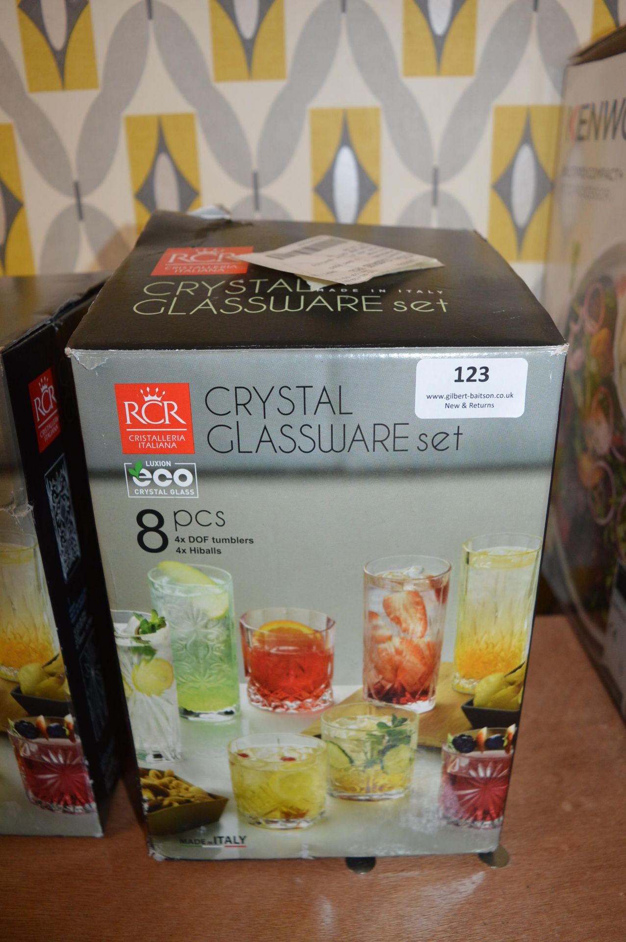 *RCR 7pc Crystal Glassware Set