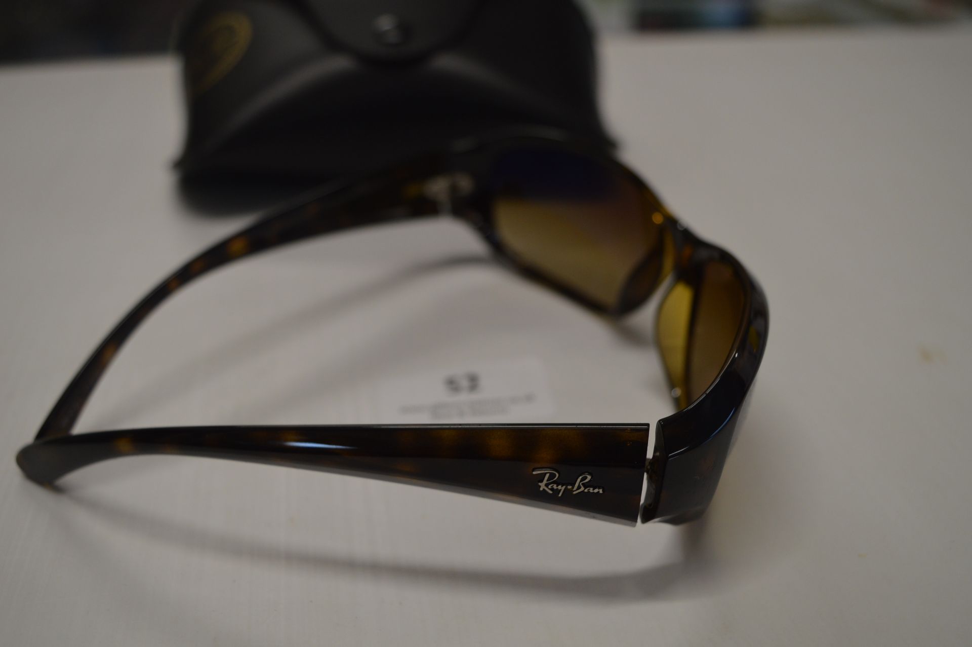 Ray Ban Wraparound Sunglasses - Image 2 of 2